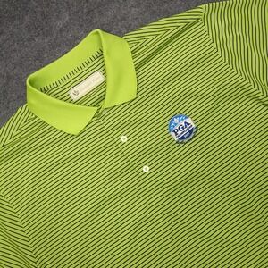 Donald Ross PGA Championship 2013‎ Golf Polo Shirt Lime Green Stripe XL